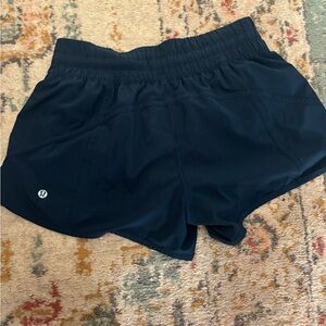 Lululemon Athletica Speed Up Navy Athletic Shorts